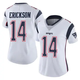 New England Patriots Women's Alex Erickson Limited Vapor Untouchable Jersey - White
