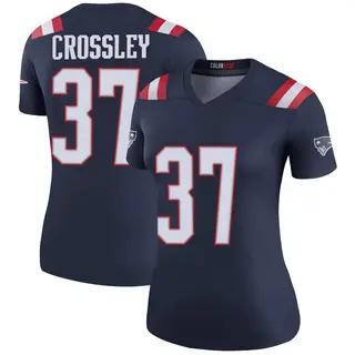 New England Patriots Women's Brandon Crossley Legend Color Rush Jersey - Navy