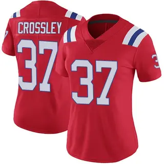 New England Patriots Women's Brandon Crossley Limited Vapor Untouchable Alternate Jersey - Red