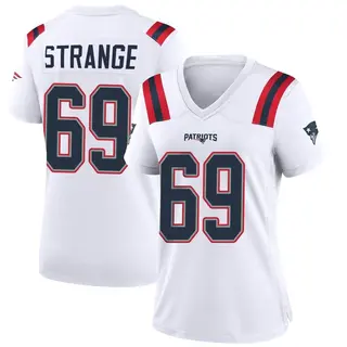 New England Patriots Women's Cole Strange Game Jersey - White
