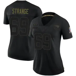 New England Patriots Women's Cole Strange Limited 2020 Salute To Service Jersey - Black