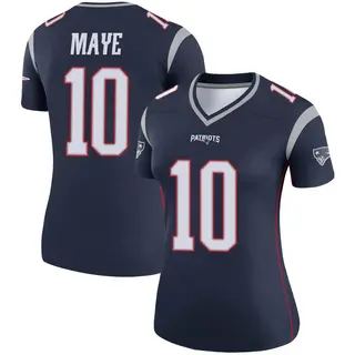 New England Patriots Women's Drake Maye Legend Jersey - Navy