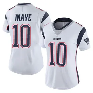 New England Patriots Women's Drake Maye Limited Vapor Untouchable Jersey - White