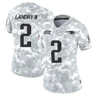 New England Patriots Women's Harold Landry III Limited 2024 Salute to Service Jersey - Arctic Camo