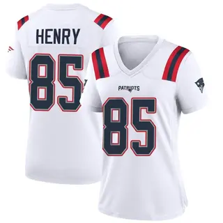 New England Patriots Women's Hunter Henry Game Jersey - White