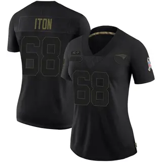 New England Patriots Women's Isaiah Iton Limited 2020 Salute To Service Jersey - Black