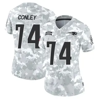 New England Patriots Women's Jack Conley Limited 2024 Salute to Service Jersey - Arctic Camo