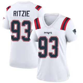 New England Patriots Women's Jahvaree Ritzie Game Jersey - White