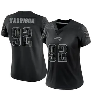 New England Patriots Women's James Harrison Limited Reflective Jersey - Black