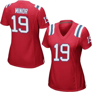 New England Patriots Women's Kobee Minor Game Alternate Jersey - Red