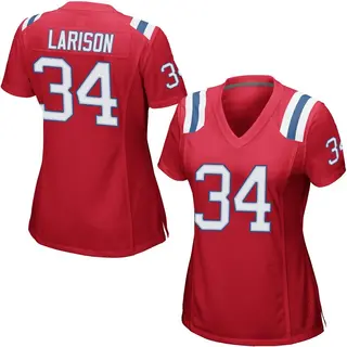 New England Patriots Women's Lan Larison Game Alternate Jersey - Red