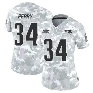 New England Patriots Women's Mark Perry Limited 2024 Salute to Service Jersey - Arctic Camo