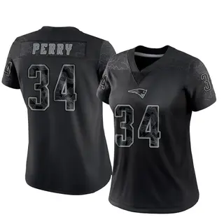 New England Patriots Women's Mark Perry Limited Reflective Jersey - Black