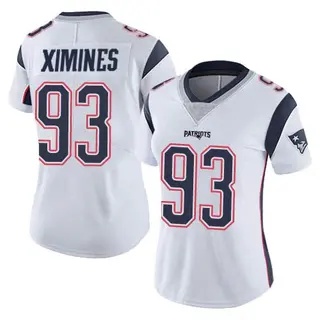 New England Patriots Women's Oshane Ximines Limited Vapor Untouchable Jersey - White
