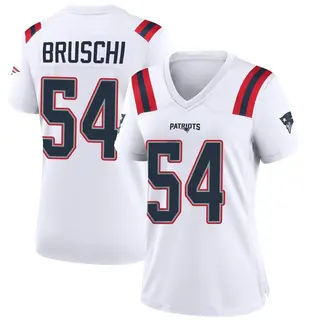 New England Patriots Women's Tedy Bruschi Game Jersey - White