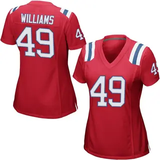 New England Patriots Women's Trayveon Williams Game Alternate Jersey - Red