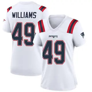 New England Patriots Women's Trayveon Williams Game Jersey - White