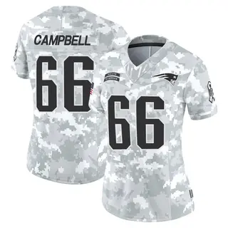 New England Patriots Women's Will Campbell Limited 2024 Salute to Service Jersey - Arctic Camo