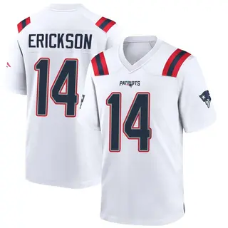 New England Patriots Youth Alex Erickson Game Jersey - White