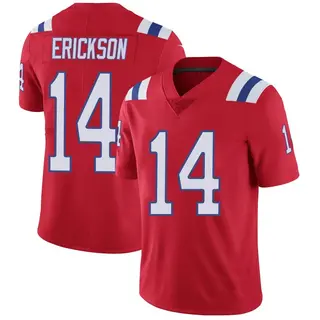 New England Patriots Youth Alex Erickson Limited Vapor Untouchable Alternate Jersey - Red