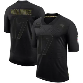 New England Patriots Youth Ben Wooldridge Limited 2020 Salute To Service Jersey - Black