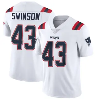 New England Patriots Youth Bradyn Swinson Limited Vapor Untouchable Jersey - White