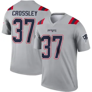 New England Patriots Youth Brandon Crossley Legend Inverted Jersey - Gray