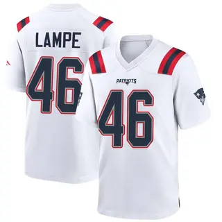 New England Patriots Youth Brock Lampe Game Jersey - White