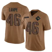 New England Patriots Youth Brock Lampe Limited 2023 Salute To Service Jersey - Brown