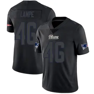 New England Patriots Youth Brock Lampe Limited Jersey - Black Impact