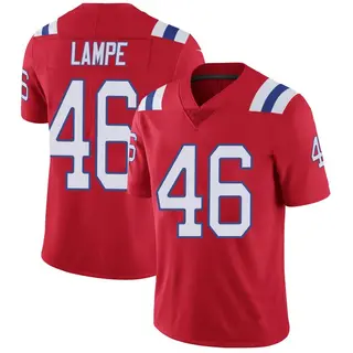 New England Patriots Youth Brock Lampe Limited Vapor Untouchable Alternate Jersey - Red