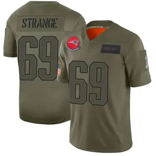 New England Patriots Youth Cole Strange Limited 2019 Salute to Service Jersey - Camo
