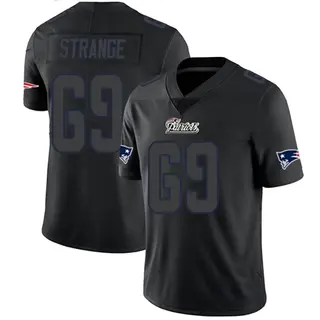 New England Patriots Youth Cole Strange Limited Jersey - Black Impact