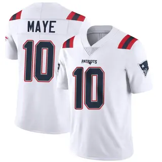 New England Patriots Youth Drake Maye Limited Vapor Untouchable Jersey - White