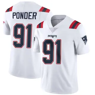 New England Patriots Youth Elijah Ponder Limited Vapor Untouchable Jersey - White
