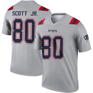 New England Patriots Youth Gee Scott Jr. Legend Inverted Jersey - Gray