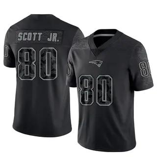 New England Patriots Youth Gee Scott Jr. Limited Reflective Jersey - Black
