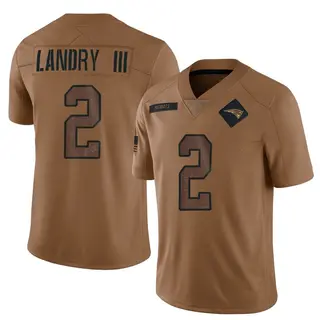 New England Patriots Youth Harold Landry III Limited 2023 Salute To Service Jersey - Brown
