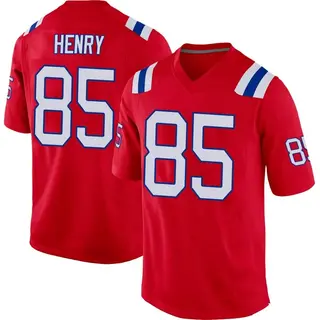 New England Patriots Youth Hunter Henry Game Alternate Jersey - Red