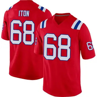 New England Patriots Youth Isaiah Iton Game Alternate Jersey - Red