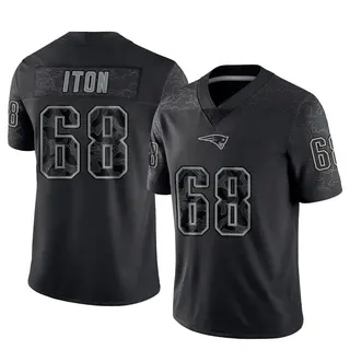 New England Patriots Youth Isaiah Iton Limited Reflective Jersey - Black