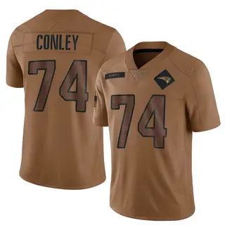 New England Patriots Youth Jack Conley Limited 2023 Salute To Service Jersey - Brown