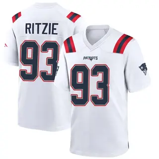 New England Patriots Youth Jahvaree Ritzie Game Jersey - White