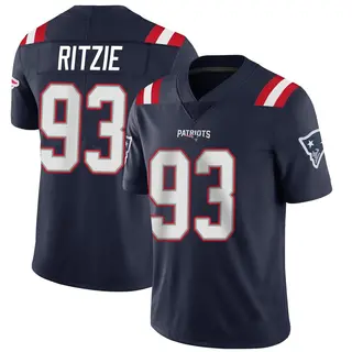 New England Patriots Youth Jahvaree Ritzie Limited Team Color Vapor Untouchable Jersey - Navy