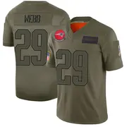 New England Patriots Youth Jeremiah Webb Limited 2019 Salute to Service Jersey - Camo