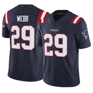 New England Patriots Youth Jeremiah Webb Limited Vapor F.U.S.E. Jersey - Navy