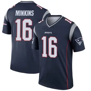 New England Patriots Youth Josh Minkins Legend Jersey - Navy