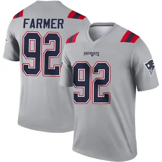 New England Patriots Youth Joshua Farmer Legend Inverted Jersey - Gray