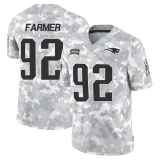 New England Patriots Youth Joshua Farmer Limited 2024 Salute to Service Jersey - Arctic Camo