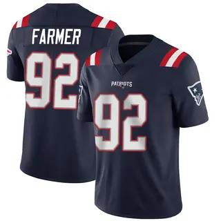 New England Patriots Youth Joshua Farmer Limited Team Color Vapor Untouchable Jersey - Navy